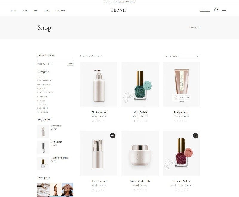 Landing shop
