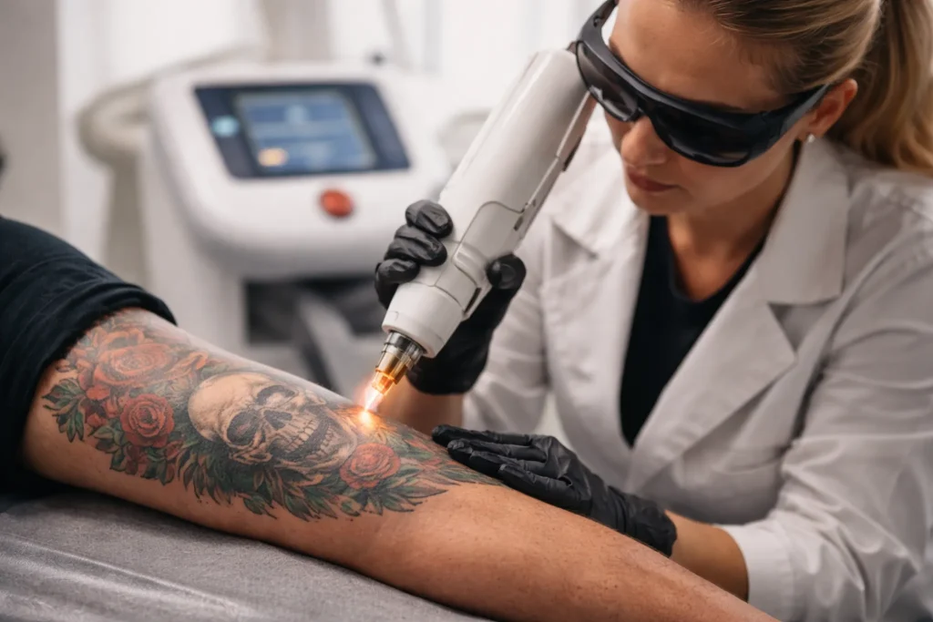Kosten tatoeage verwijderen: Hoe kleur, grootte en diepte de prijs bepalen